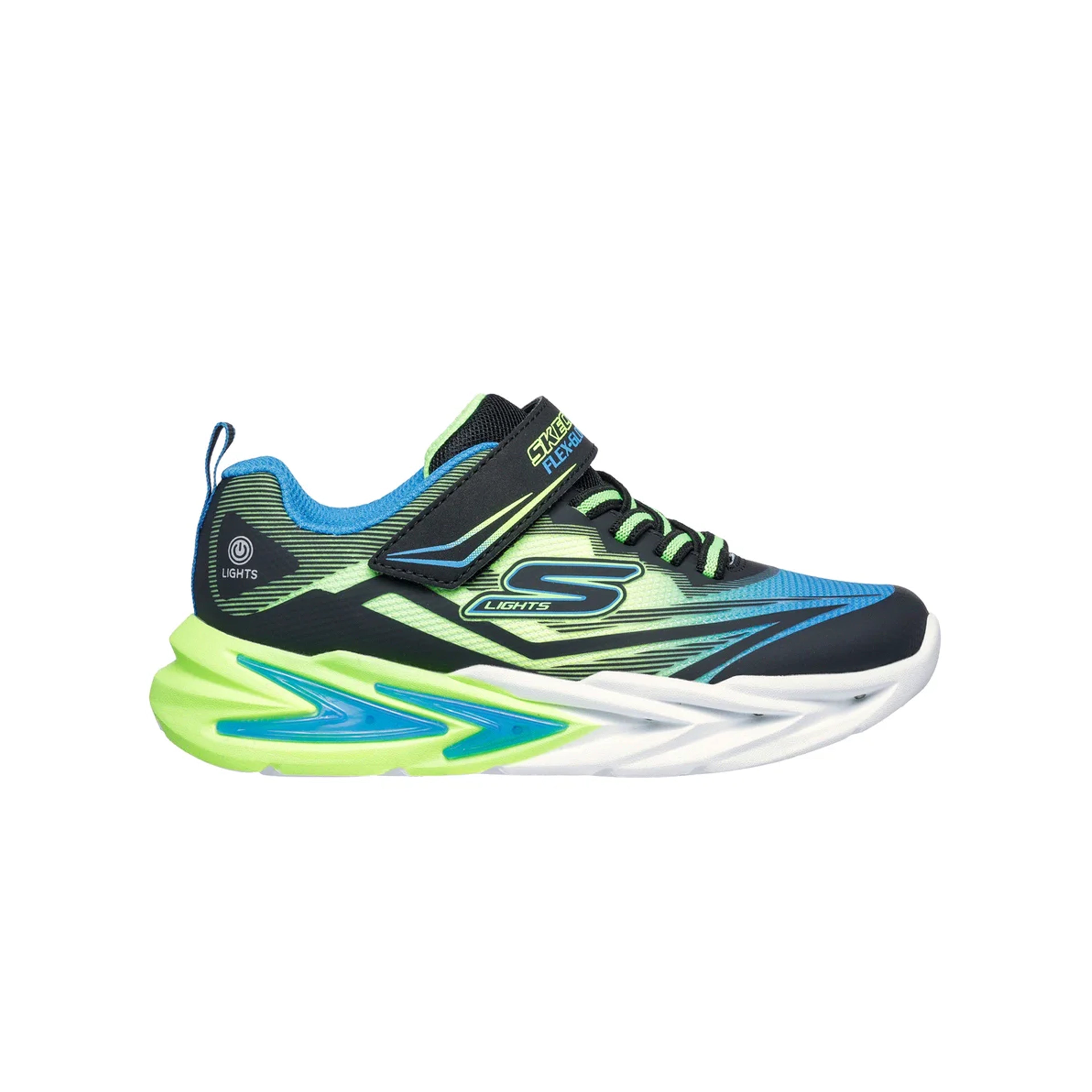 Skechers S-Lights: Flex-Glow Ultra (Blue / Lime)