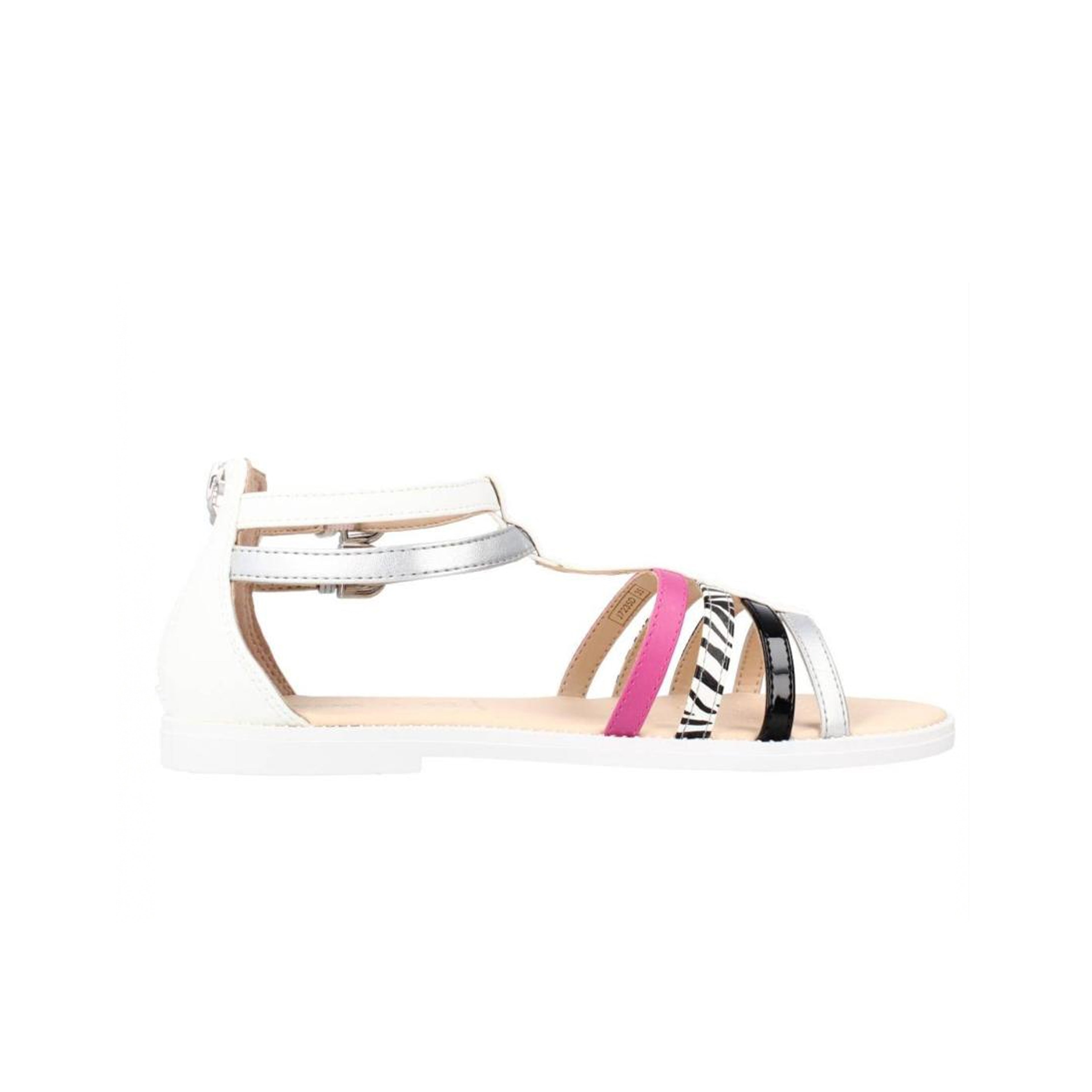 Geox - J Karly G. D. (White/Silver/Black)