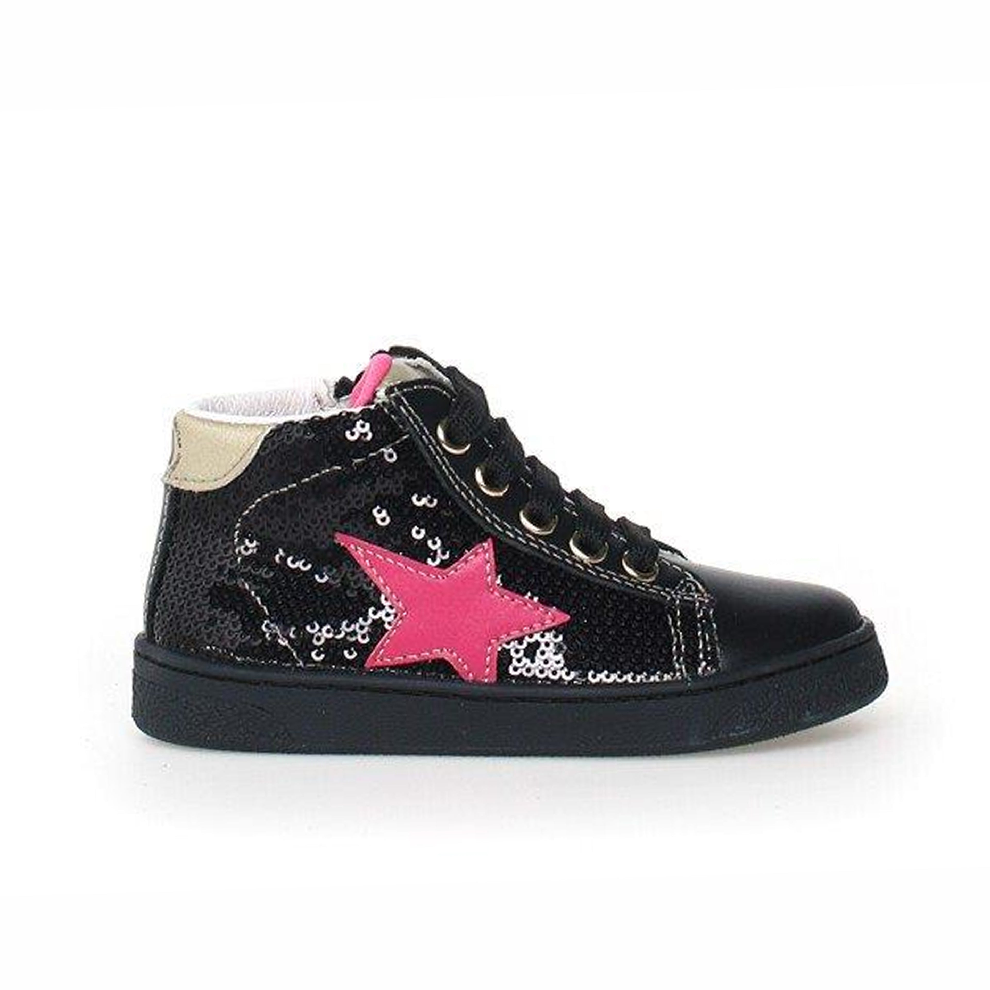 Naturino - Pinn High Zip (Black)