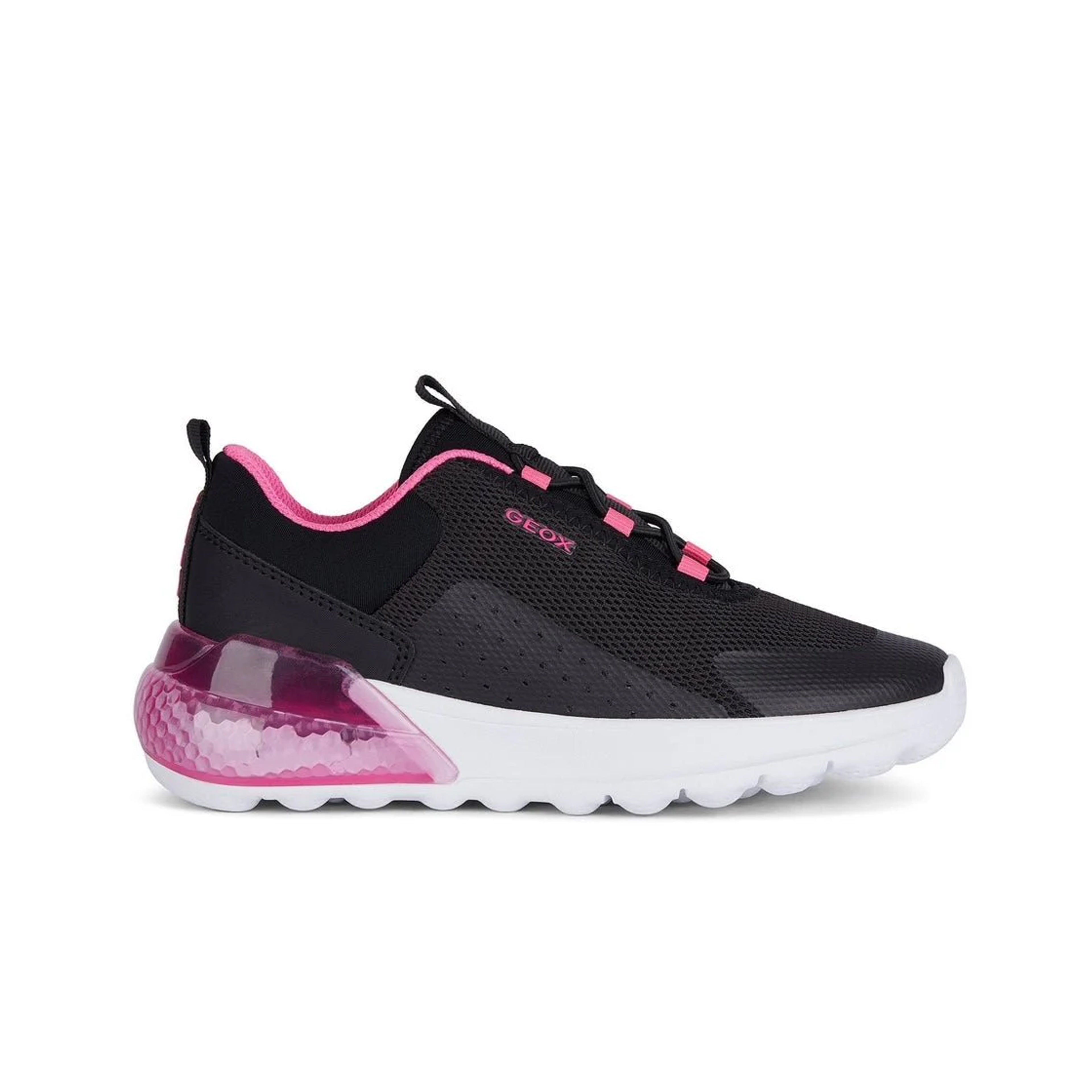 GEOX - Activart Illuminus  (Black/Fuchsia)