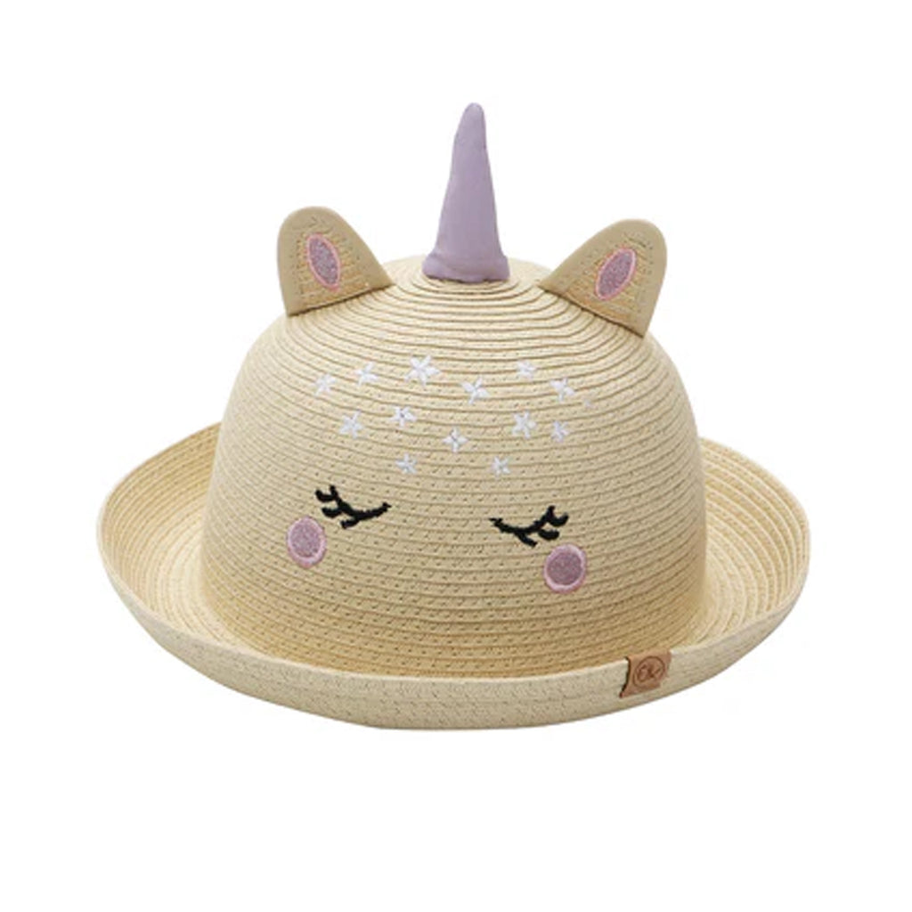 FlapJackKids - Kids Straw Hat - Unicorn