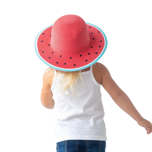 FlapJackKids - Kids Straw Hat - Watermelon