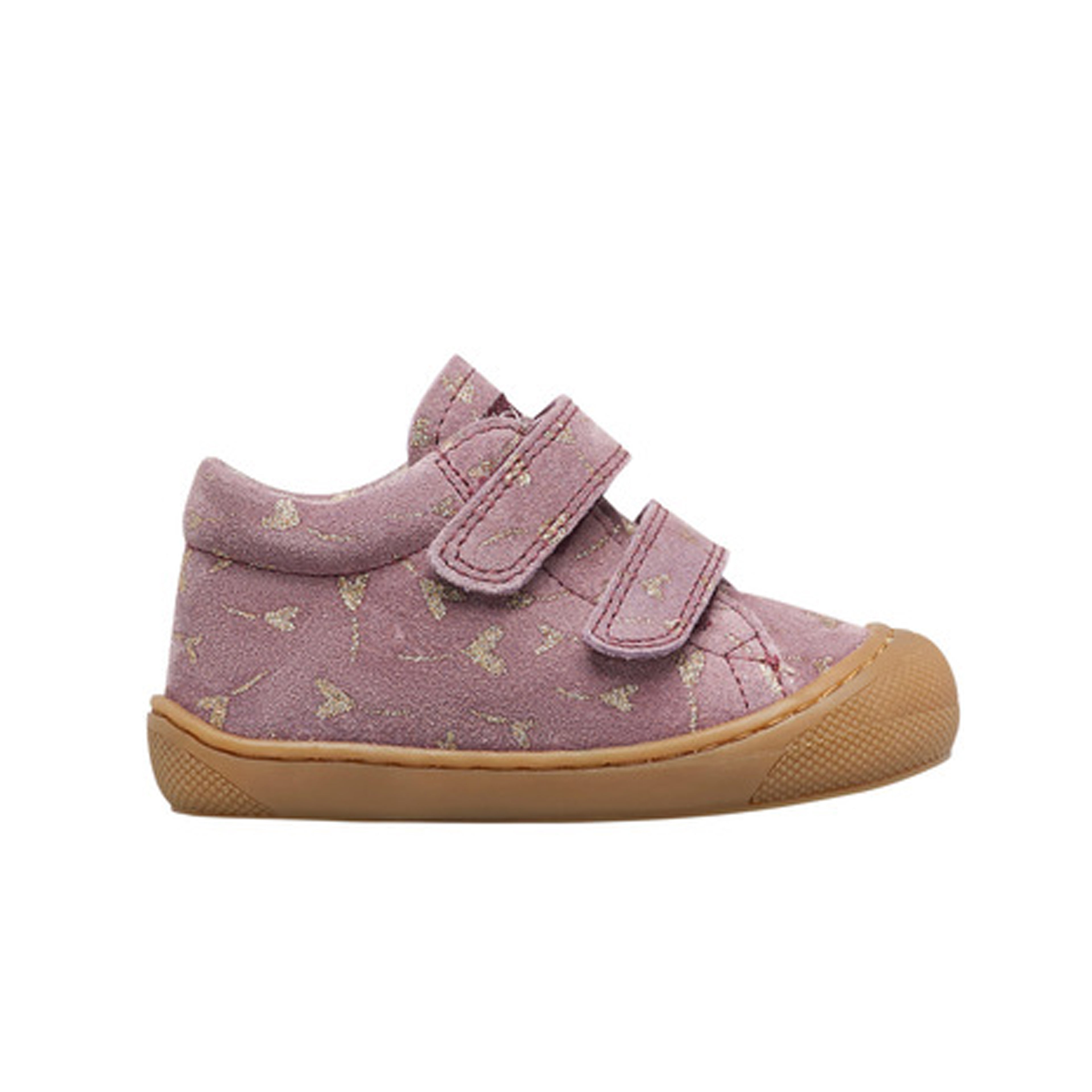 Naturino -  Glitter Suede First Steps Shoes (Pink)