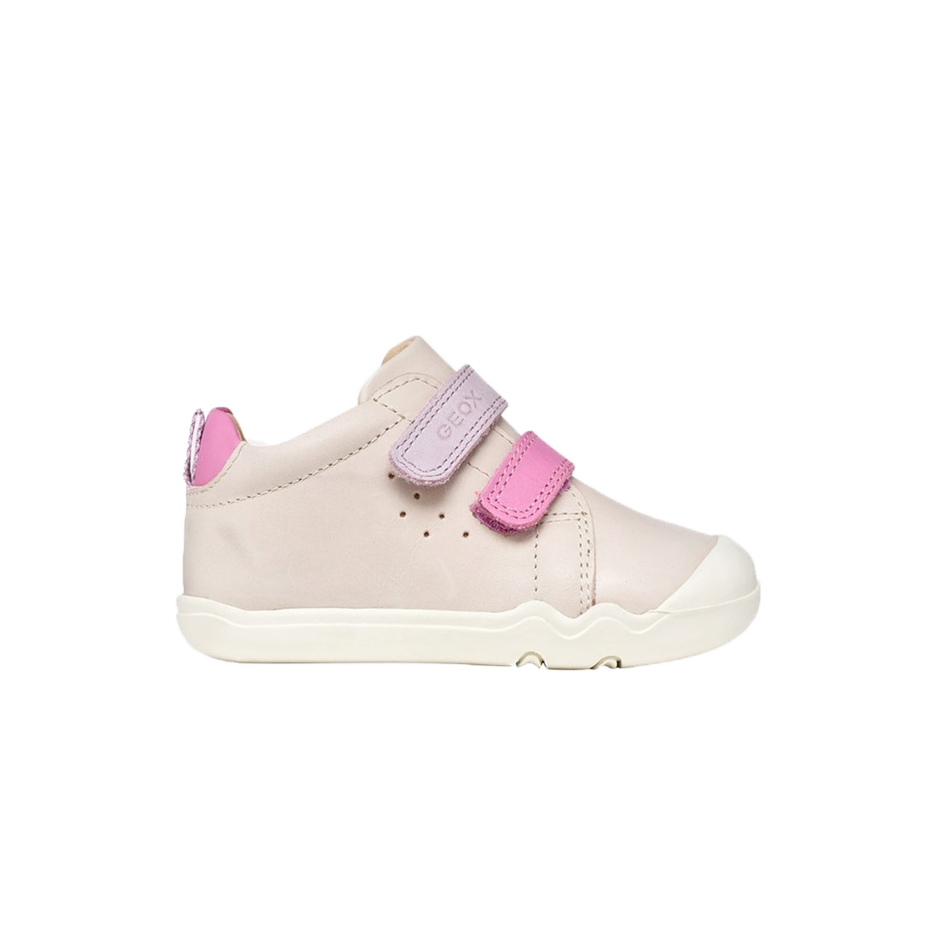 Geox - Steppieup Baby (Ivory/Dark pink)