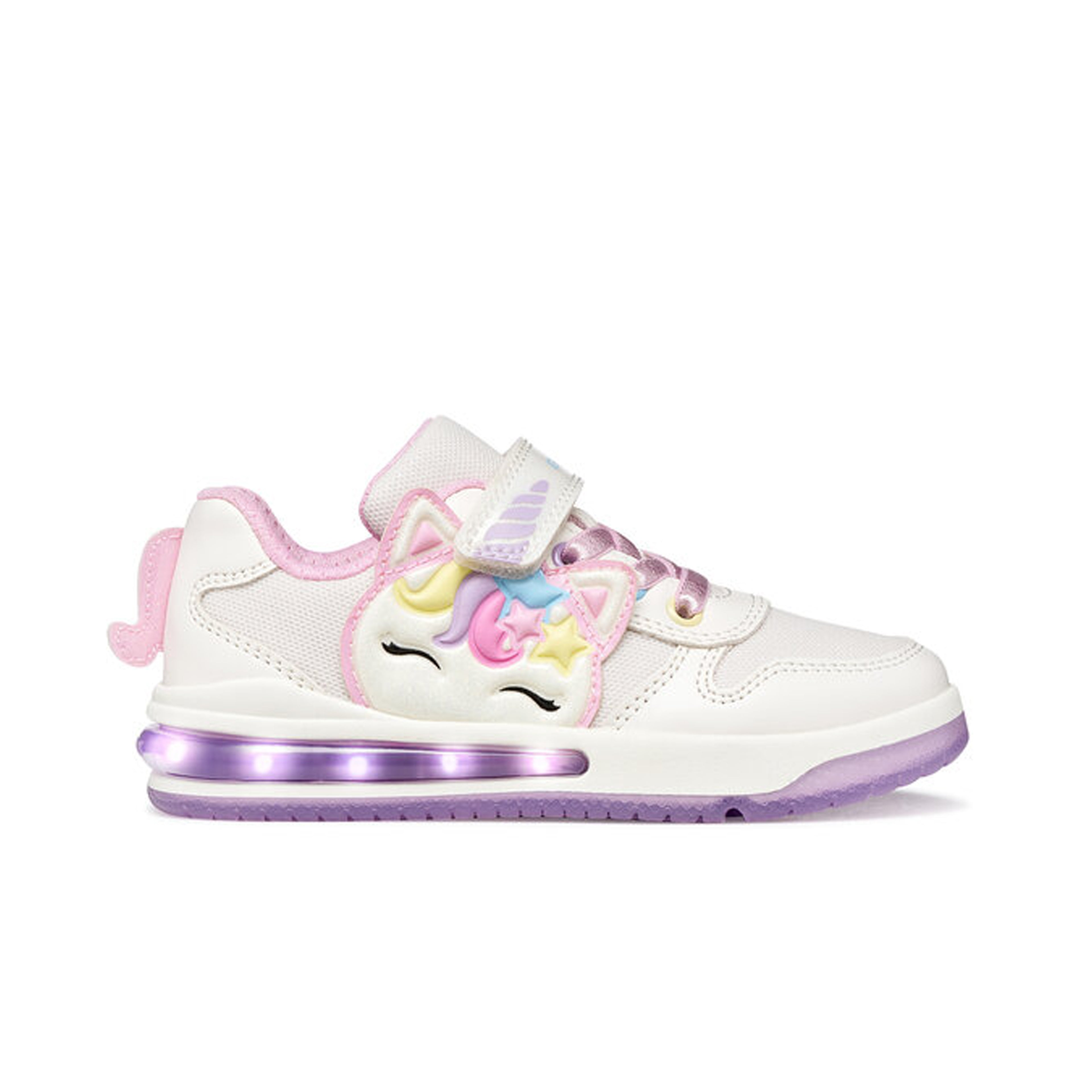 Geox - J Sketlite Girl - White/Pink