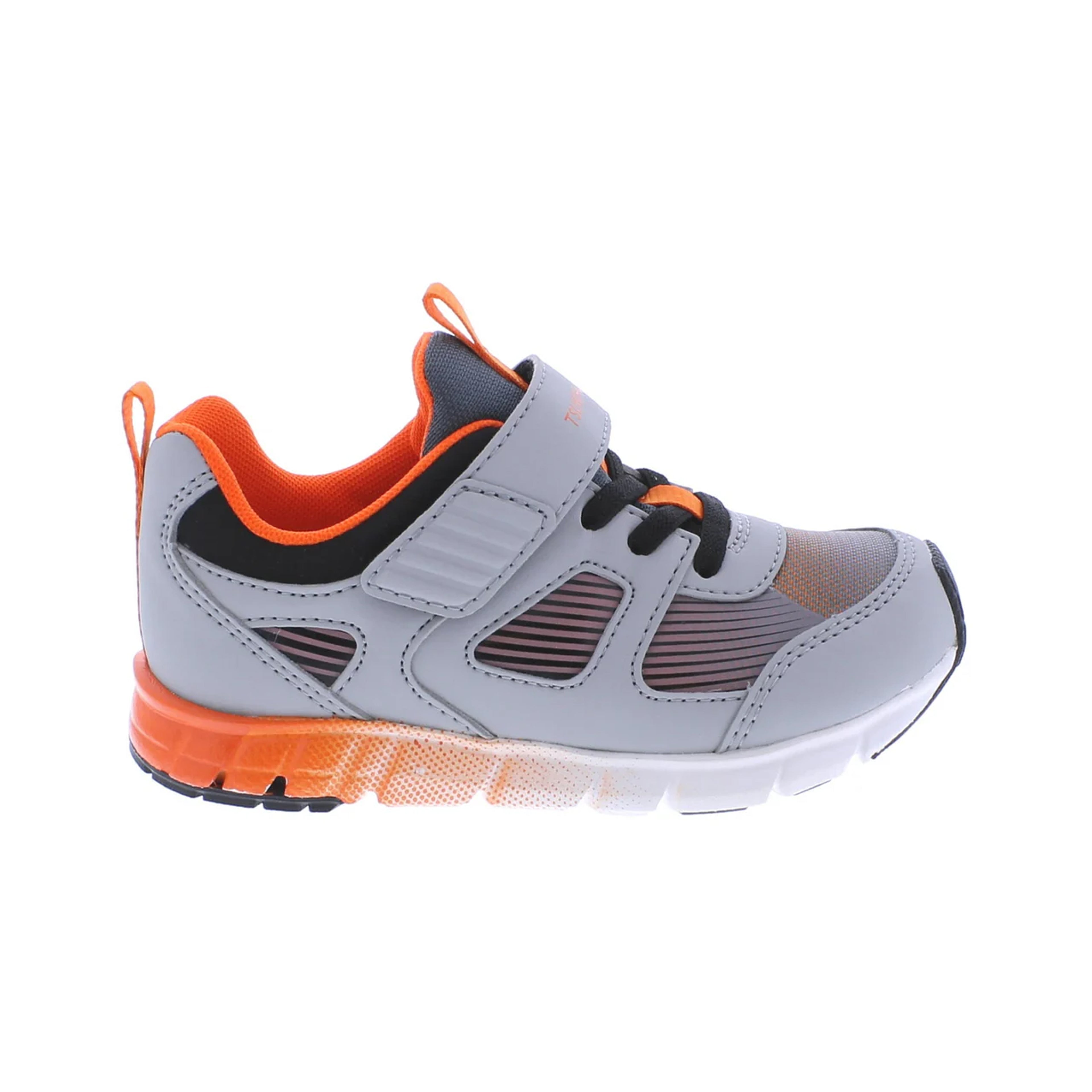 Tsukihoshi - STREAK Child Shoes (Gray/Orange)