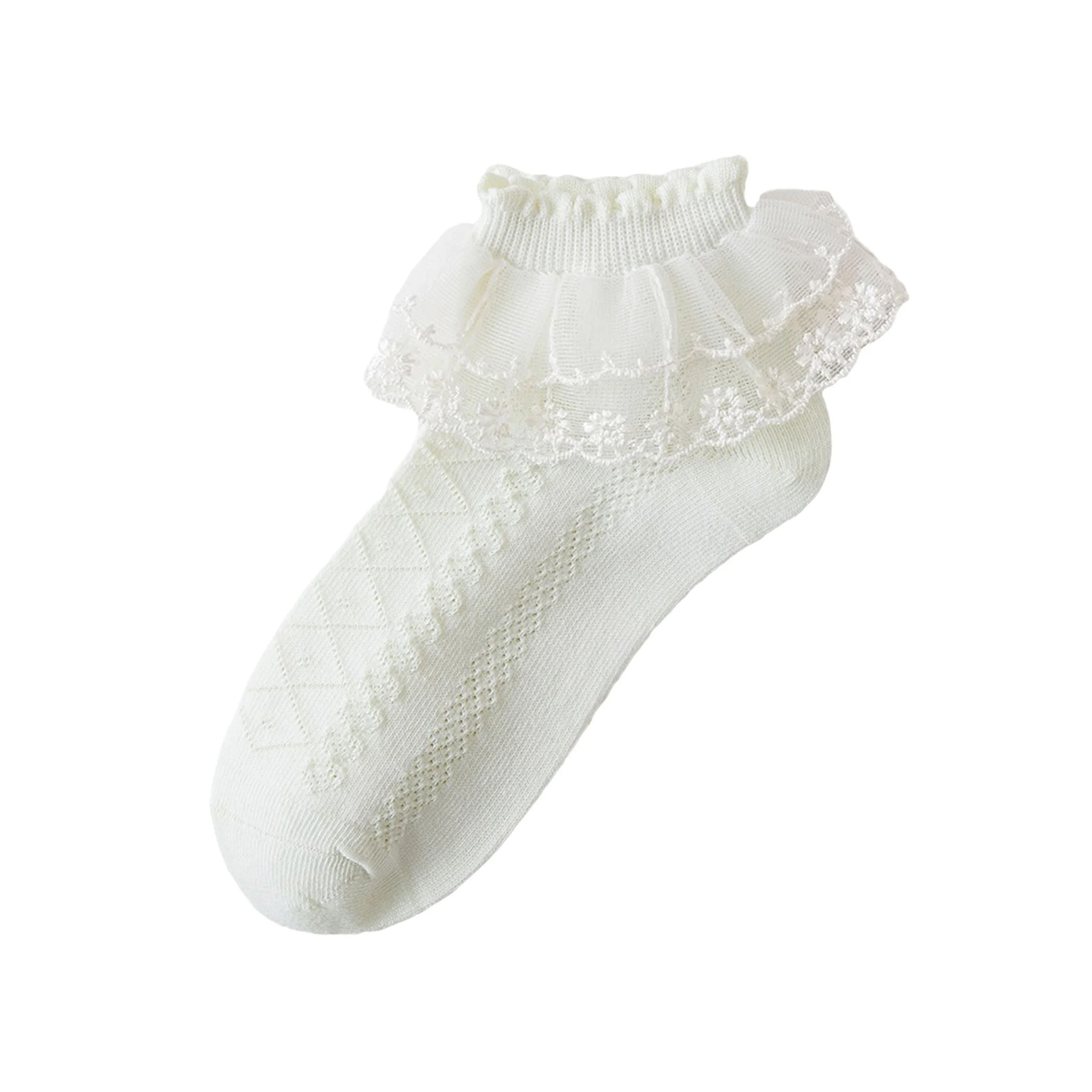 Lace Ruffle - Anklet Socks