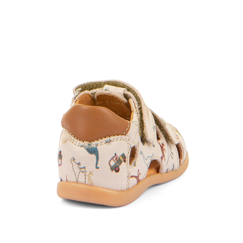 Froddo - Darren Sandal - Beige / Light Beige with a Dinosaur print