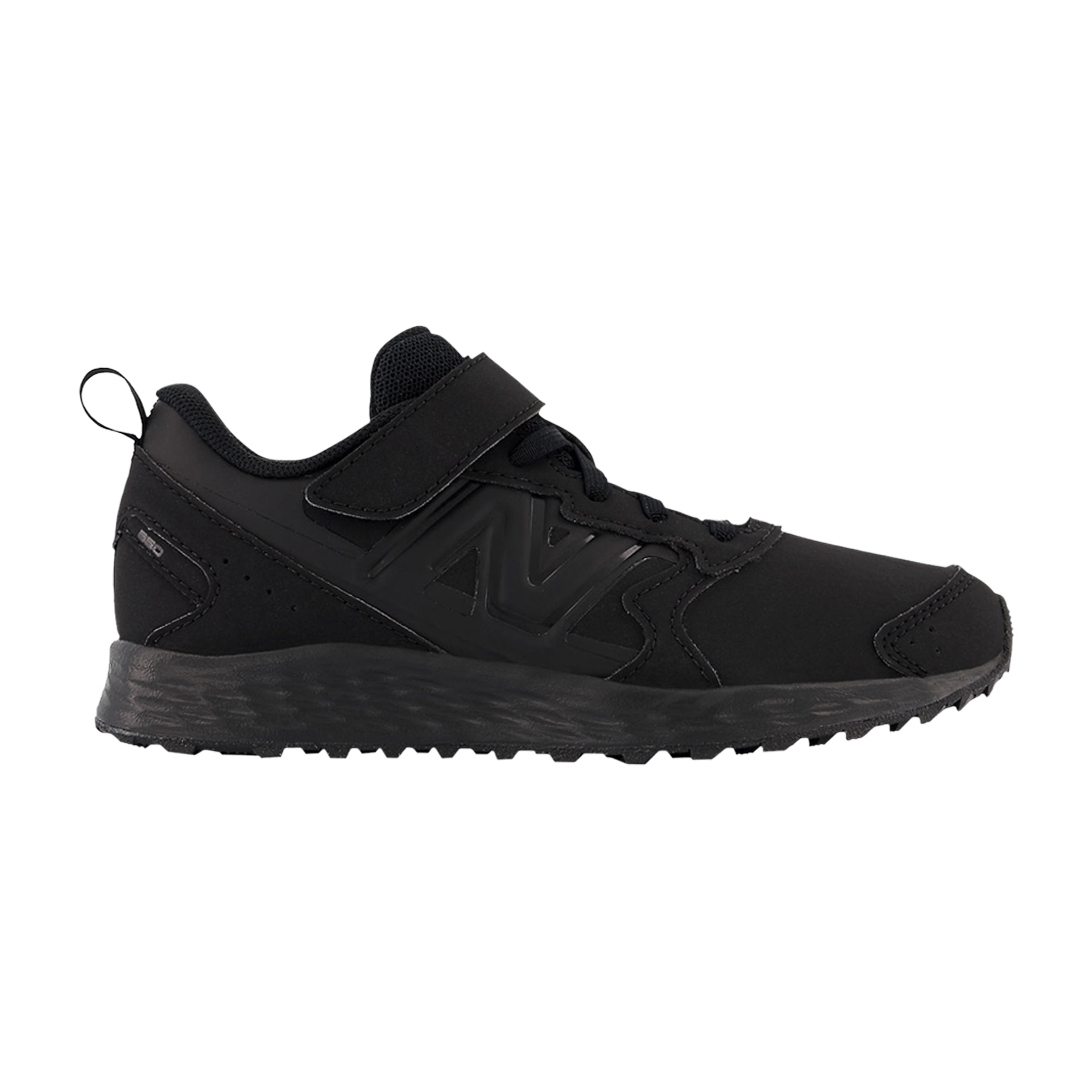 New Balance Fresh Foam 650v1 Bungee Lace Top Strap Big Kid X-Wide (Triple Black)
