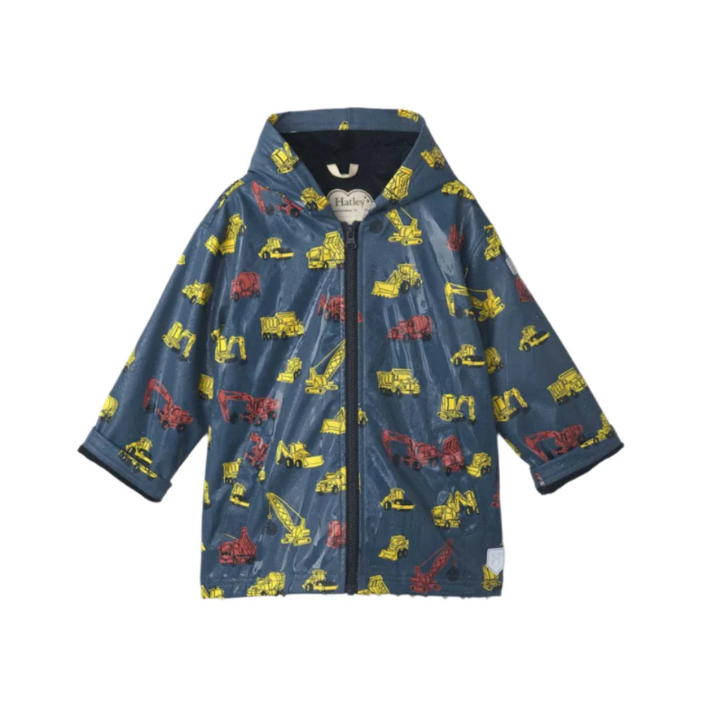 Hatley -  Under Construction Zip-Up Rain Jacket