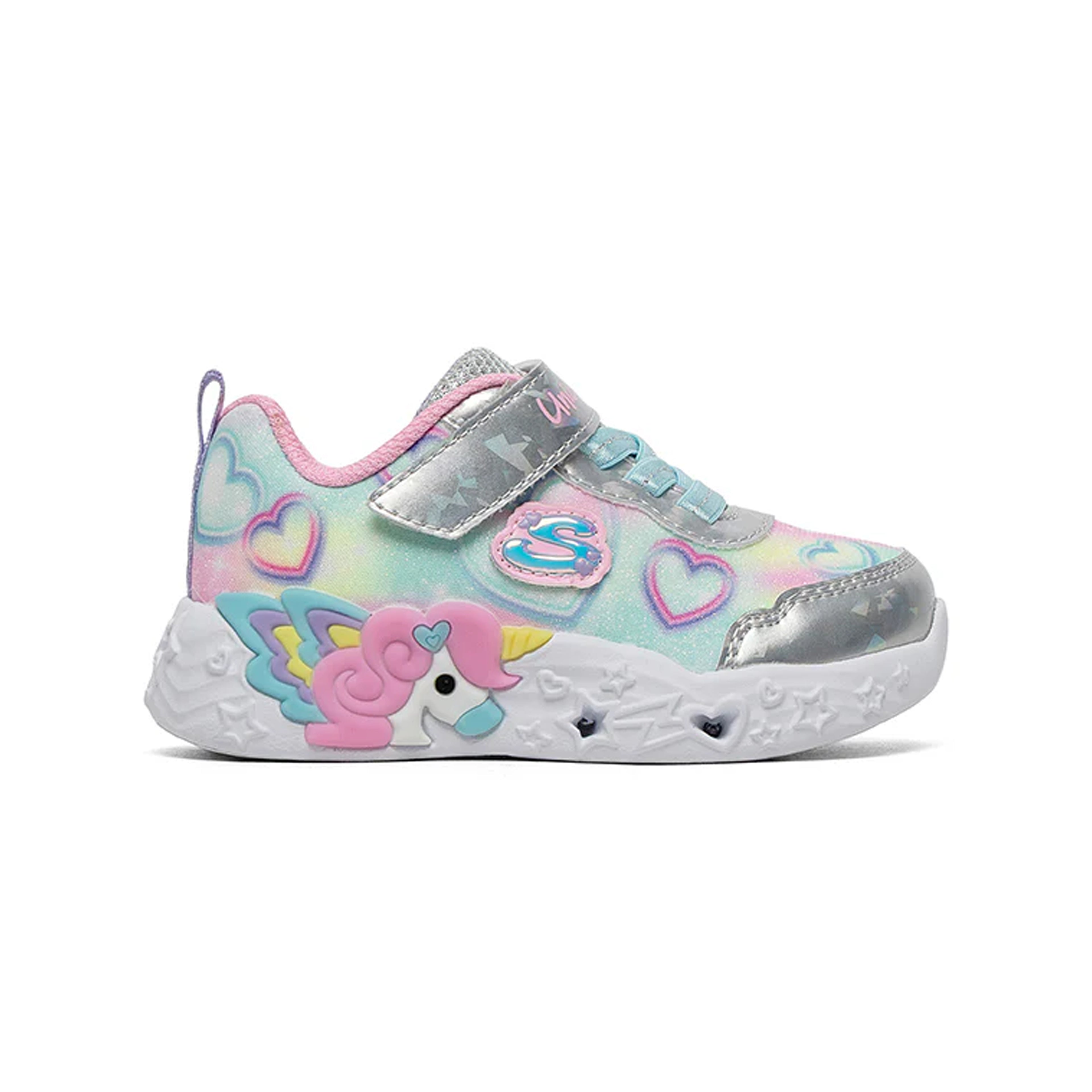 Skechers Unicorn Charmer - Lil Heart Sparkles light-up sneakers